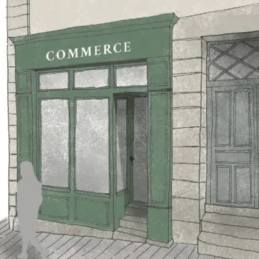 Devanture temporaire