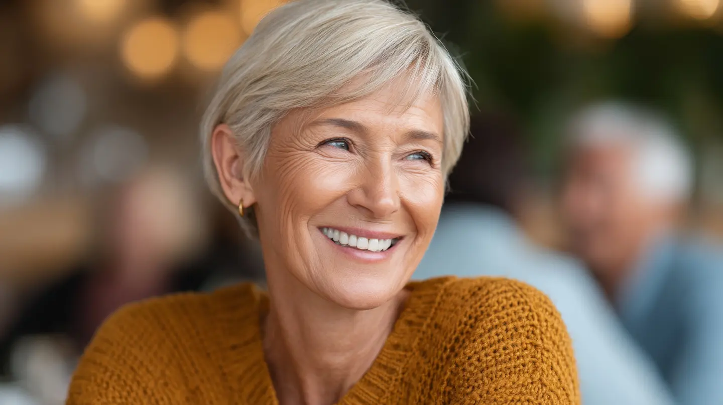 femme sourire